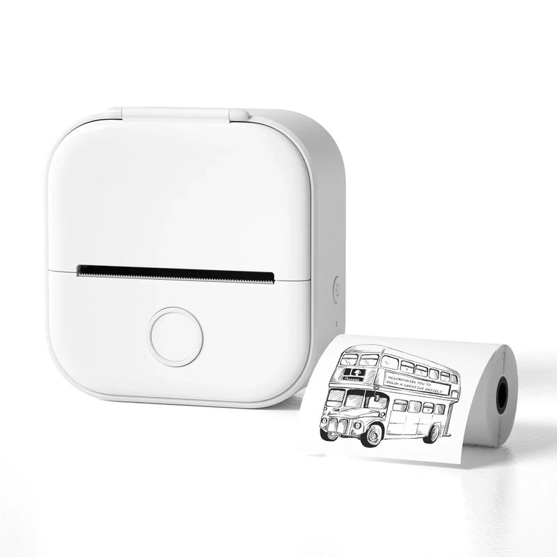 mini sticker printer bluetooth smart pocket inkless portable mini receipt printer for mobile phone