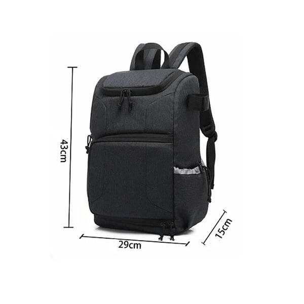 Nylon Waterproof Camera Backpack Multi-functional Outdoor Shoulder Bag for Canon Nikon Sony Xiaomi Laptop Tripod Lens Video Bag