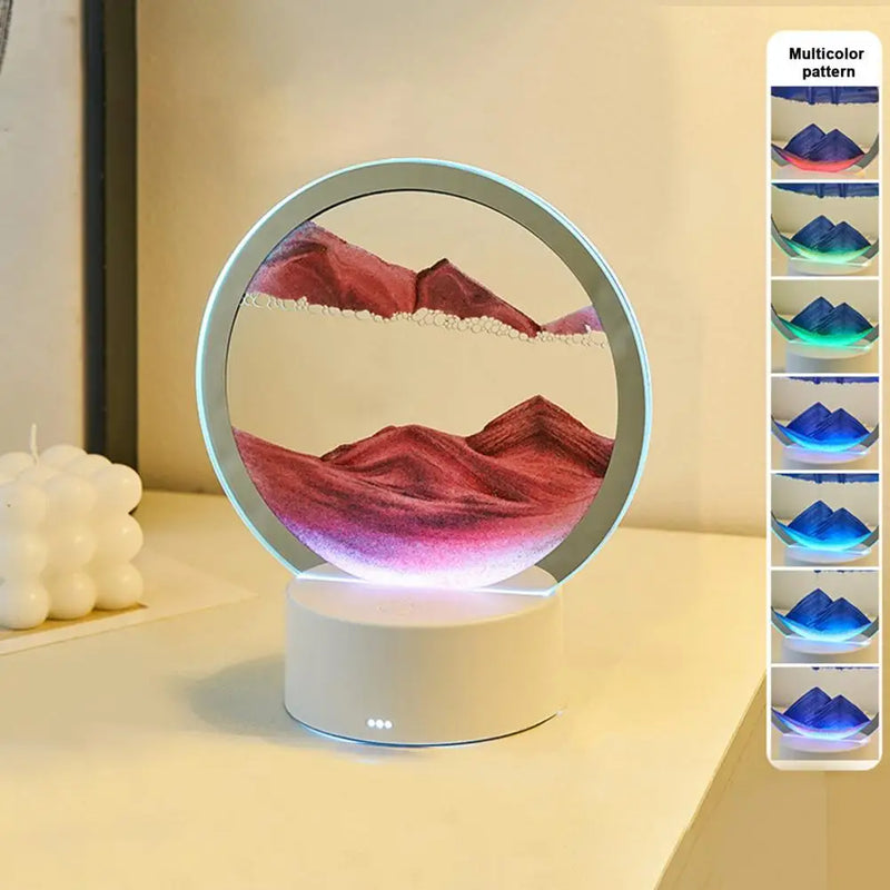 Sand Art Frame Night Light Sandscape Lamp for Home