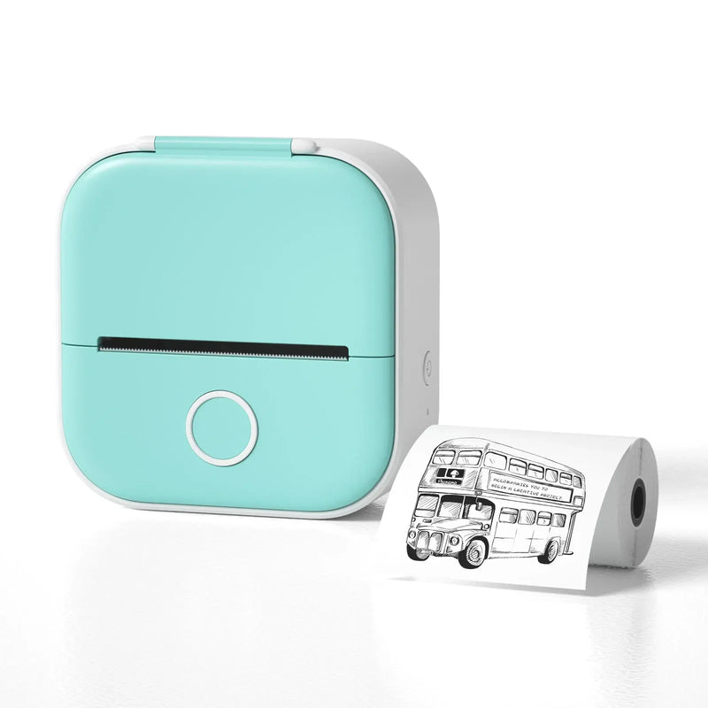 mini sticker printer bluetooth smart pocket inkless portable mini receipt printer for mobile phone