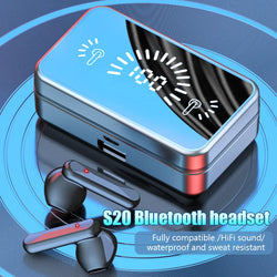 Earphone Bluetooth Wireless Headphone  Waterproof Earbuds Headset Hearing Aids With Mic Handfree