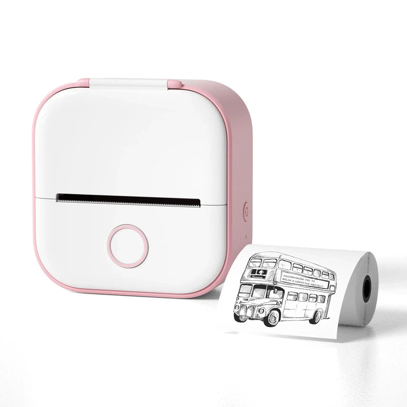 mini sticker printer bluetooth smart pocket inkless portable mini receipt printer for mobile phone