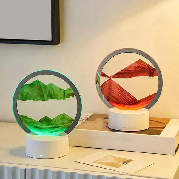 Sand Art Frame Night Light Sandscape Lamp for Home