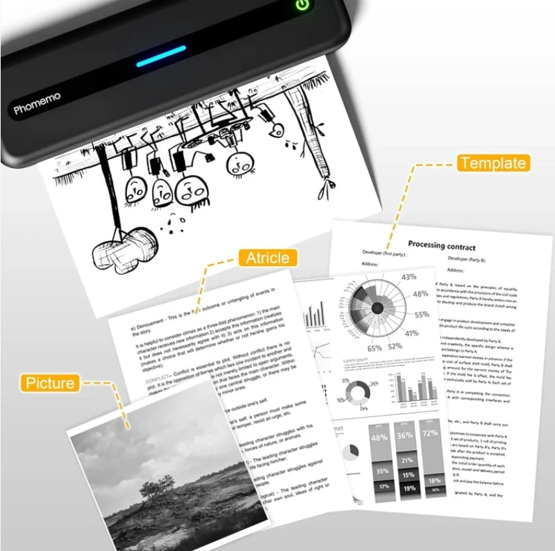 Mini Mobile Portable Printer